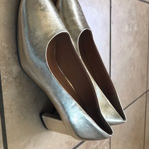Zara golden heels